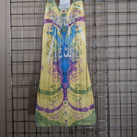 S-Twelve soft stretch racer back summer dress. Size: Medium - Picture 9 of 14